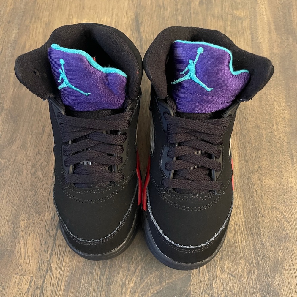 Nike Air Jordan 5 Retro "Top 3" Size 11C CZ2990-001 Black Worn 2X. 
No box